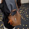Fashion Vegetable Basket Bucket Bag Women's 2025 Autumn New High-value Shoulder Bag Simple Solid Color Niche Messenger Bag