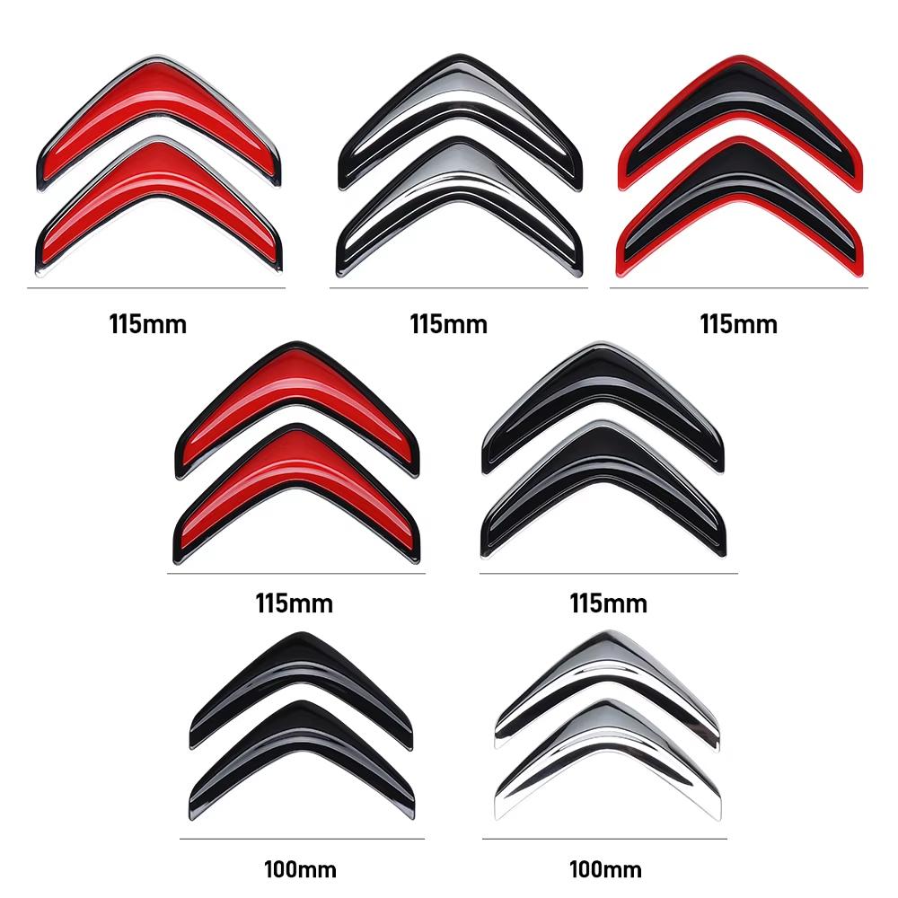 TXBB4 100/115mm Car Hood Front Grille Rear Trunk Badge Sticker Accessories For Citroen C4 Berlingo C3 Aircross C5 Aircross C5X C4L VTS