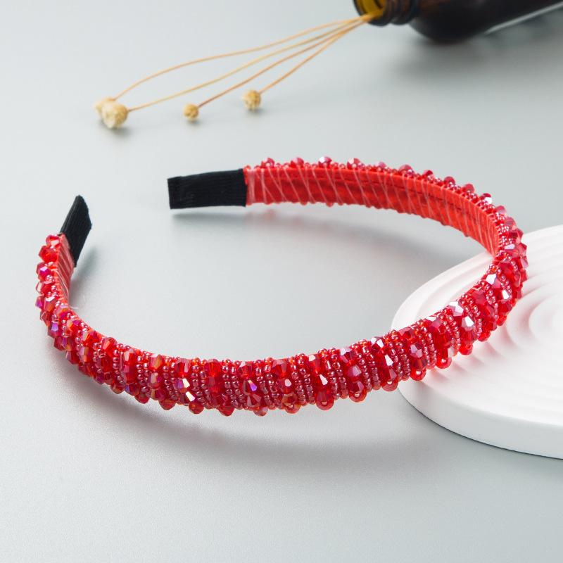 Женская повязка на голову с кристаллами в стиле барокко, темпераментный ободок для волос