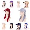 Solid Color Headscarf Baseball Cap Turban Cap Hijab Shawl Sunscreen Beach Hats  Girl
