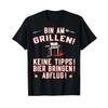 Unisexs T Shirt With Gerunisex Text Bin Am Grillen Keine Tipps Bier Bringen Abflag Griller Language Vintage Versatile Stylish