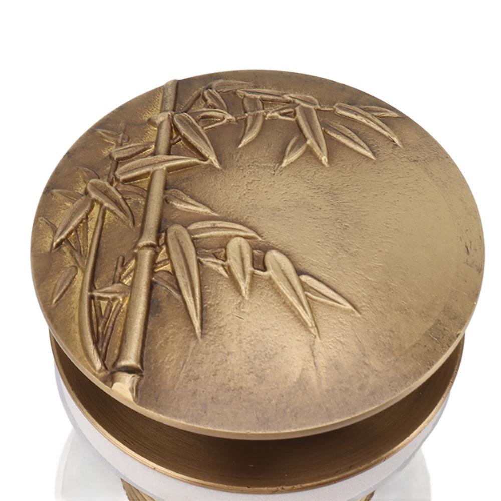 Brass Material Sink Drain Push Bounce Vessel Sink Drain Antique Drain Stopper Bathroom