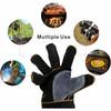 High-temperature and Fire-resistant Gloves Made of Cowhide with Kevlar Stitching. Heat Insulated and Bite-resistant Gloves.