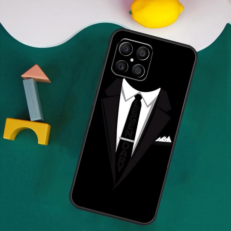 Suit and Tie Case For Honor Magic 7 5 6 Lite Honor 200 Pro 50 70 90 Lite X9a X8a X8 X9 X8b X9c X9b Cover