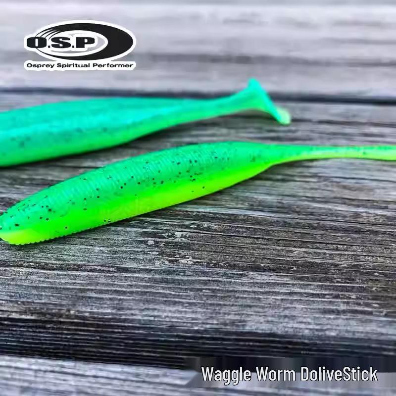 Японская OSP червь Wiggle Tail DoliveStick для окуня и басса