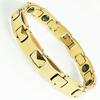 Luxury Man Bracelet Gold Color Heavy Tungsten Steel Jewelry Trendy Friendship Health Magnetic Men's Bracelets Armband Heren