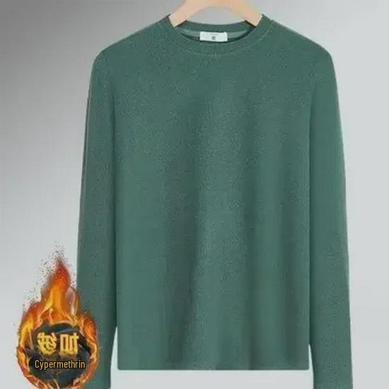 Men's Stylish Long-Sleeve Round Neck Sweatshirt for Business and Casual Wear