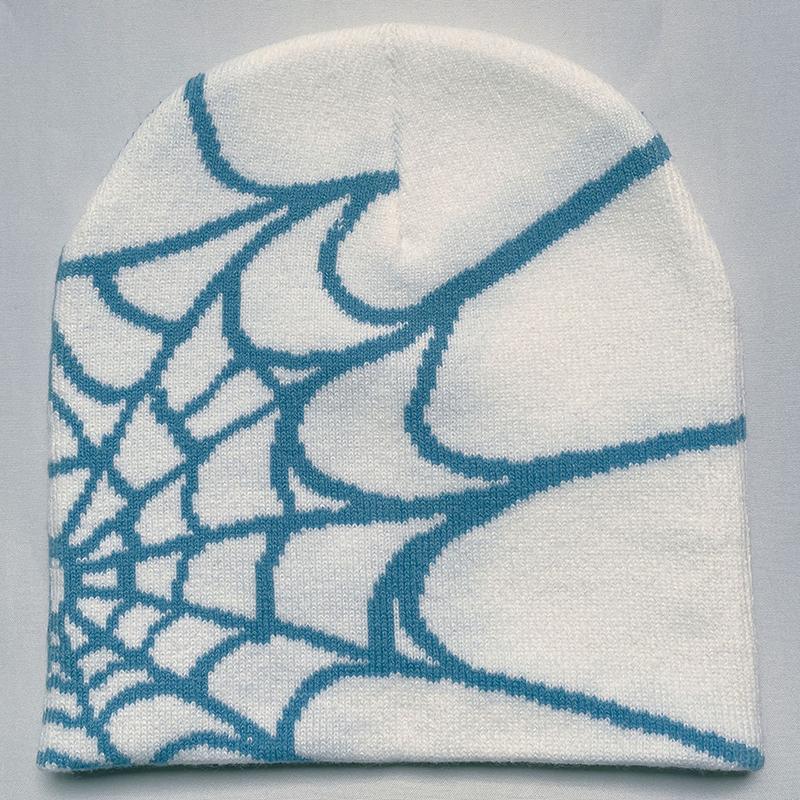 Готическая шапка из шерсти и акрила с узором паука, женская, зимняя, теплая, мужская, хип-хоп, повседневная, для улицы, EMA