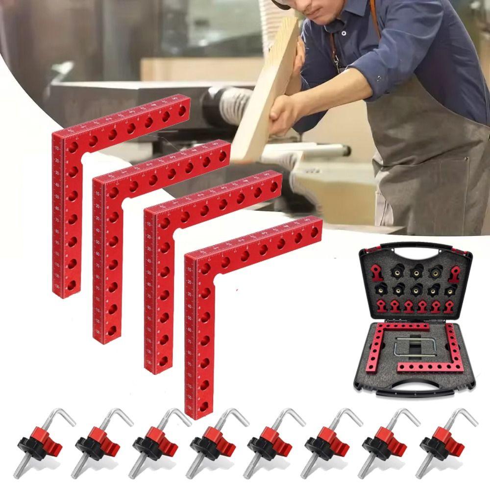 L Shape Corner Clamps 90 Degree Woodworking Positioning Block Drawers Assembly