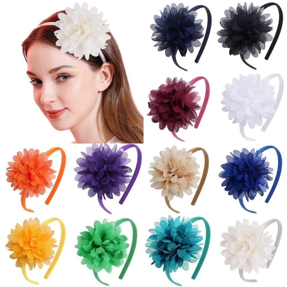 Big Flower Baby Headband Multi-Layers Hairband Fashion Accessory Hair Band Children Gifts