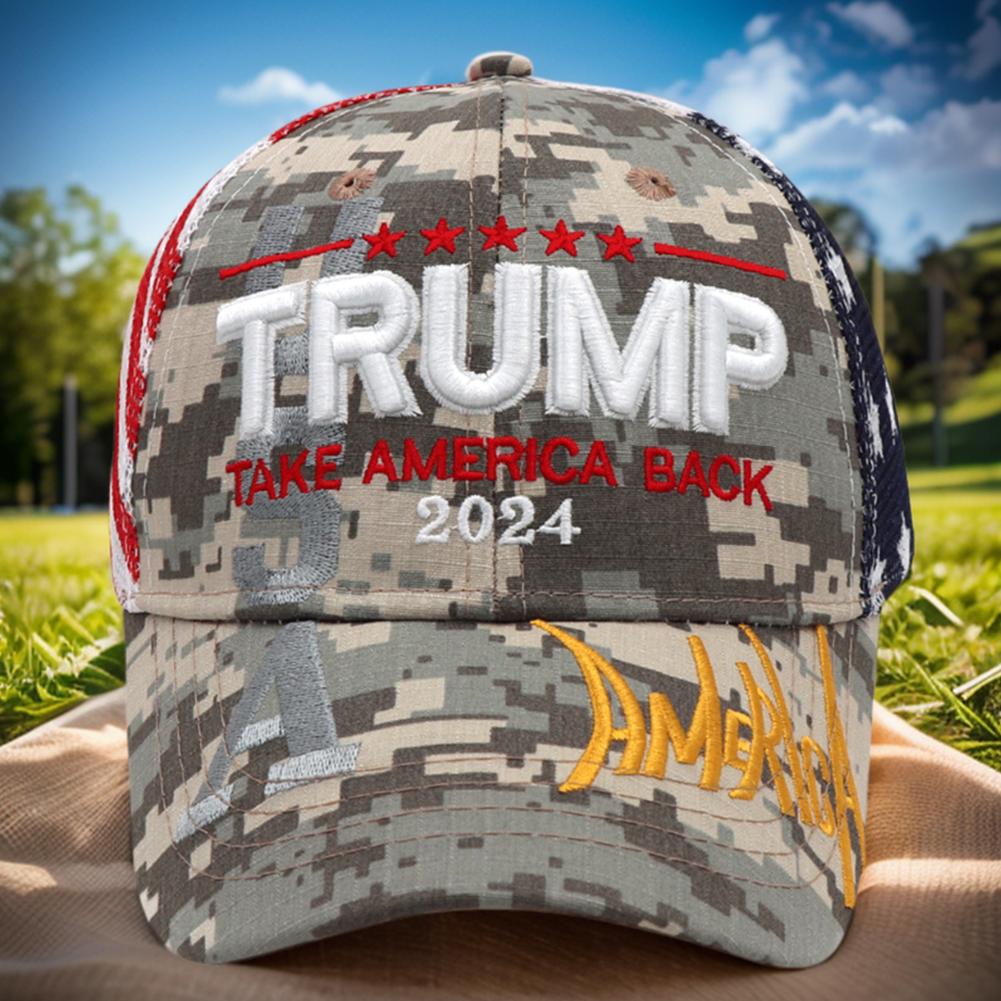 Кепки для гольфа Trump 2024 года, кепки Keep America Great Mesh Trucker, модные спортивные кепки с 3D-вышивкой, регулируемые для мужчин и женщин