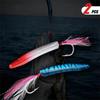 2pcs Feather Bait Fishing Lure Bow Horn Artificial Bait Skittering Action Matel Jig Bait  Long Cast