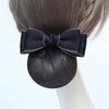 Nurse Hair Clip Hotel Female Bow Spring Clip Hairgrips Cover Net Ponytail Clip Korean Bun Snood