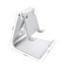 Support Multi-Angles Réglable en Alliage d’Aluminium, Support Téléphone Portable pour iPhone 7 Plus-6S-Samsung Galaxy Note 8 T0197C