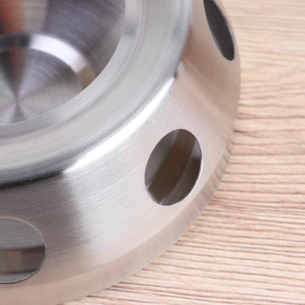 1 шт. Подогреватель для чая из нержавеющей стали, стеклянный чайник, основание для подогрева свечой, подогреватель для чая, подставка для чая, подогреватель молока Подогревающая основа