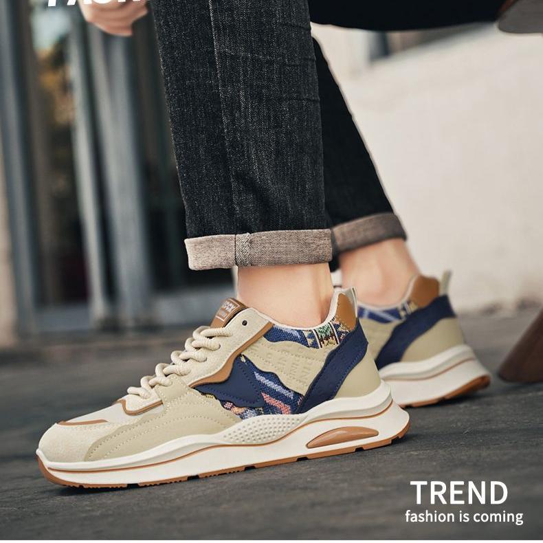 Men's Shoes Autumn and Winter 2025 New Trend Soft Soled Sports and Leisure Shoes Men's Thick Soled Height Increasing Dad Shoes