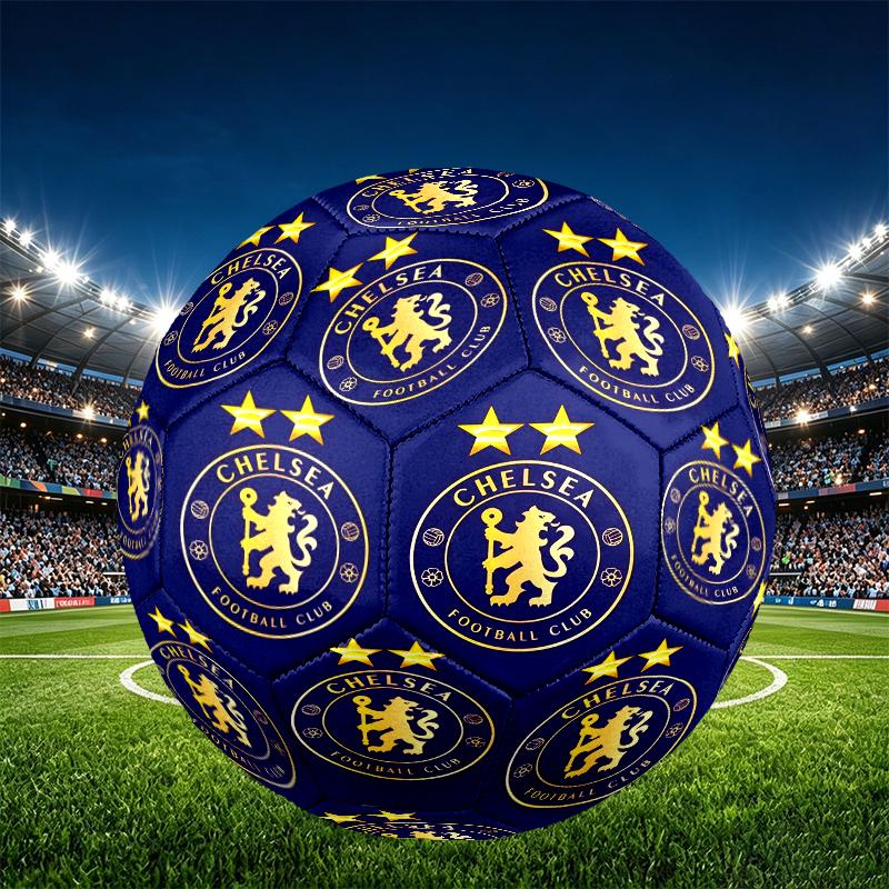 Футбольный мяч Chelsea F.C. Размер 5, из износостойкого ПУ, для матчей, тренировок и ежедневной практики, Подарок на день рождения для любителей футбола