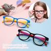 Silicone Kids Glasses Eye Protection Ultra Light Frame Comfortable Eyeglasses  Children Boys Girls