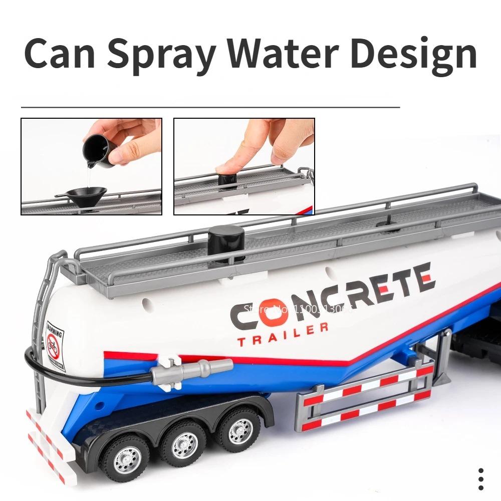 1/50 Грязевой насос Грузовик Литой игрушечный автомобиль Модель со звуком и светом Функция инерционного движения Модели транспортных средств Подарите мальчикам подарок на день рождения