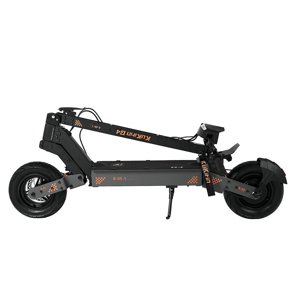 KuKirin Внедорожный электроскутер G4 с двигателем мощностью 2000 Вт, аккумулятором 60 В 20 А·ч, максимальным запасом хода 75 км, максимальной скоростью 70 км/ч, 11-дюймовыми вакуумными шинами