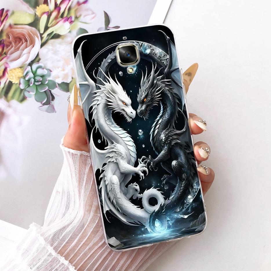For Oneplus 3 Case A3000 Luxury Butterfly Tree Painted Cover 5.5'' Soft Silicone Phone Case For One plus 3 1+3 Oneplus3 4G Shell