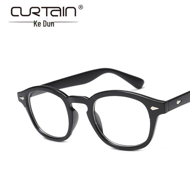 2018 Shawn Yue Retro Rivet Round Glasses Frame - Korean Style with Myopia Option