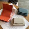 RFID Anti-Theft Mini Ladies Tri-Fold Leather Wallet with Coin Purse & Card Holder