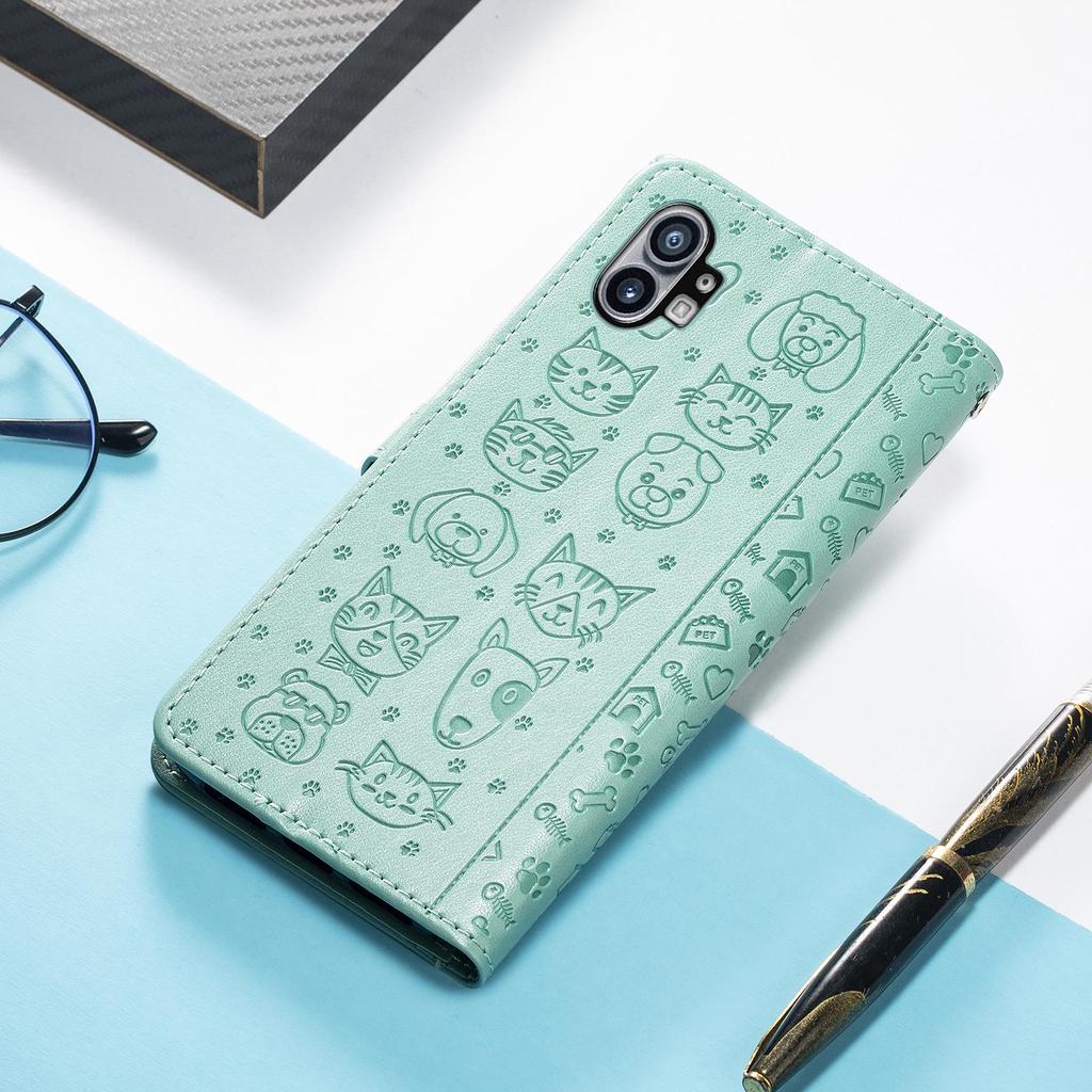 Чехол для телефона Phone1 Кошка и Собака, кожаный, с отделениями для карт, подставкой, магнитной застежкой и забавным дизайном