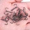 Fishing Hooks, Black Metallic, Diamond-Sharpeted, Box Of 10 Pcs. 8#