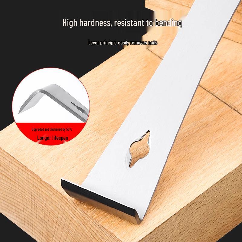 Многофункциональный ломик и скребок из нержавеющей стали: Инструмент для деревообработки и пчеловодства высокой твердости с функциями стамески, рычага и скребка.