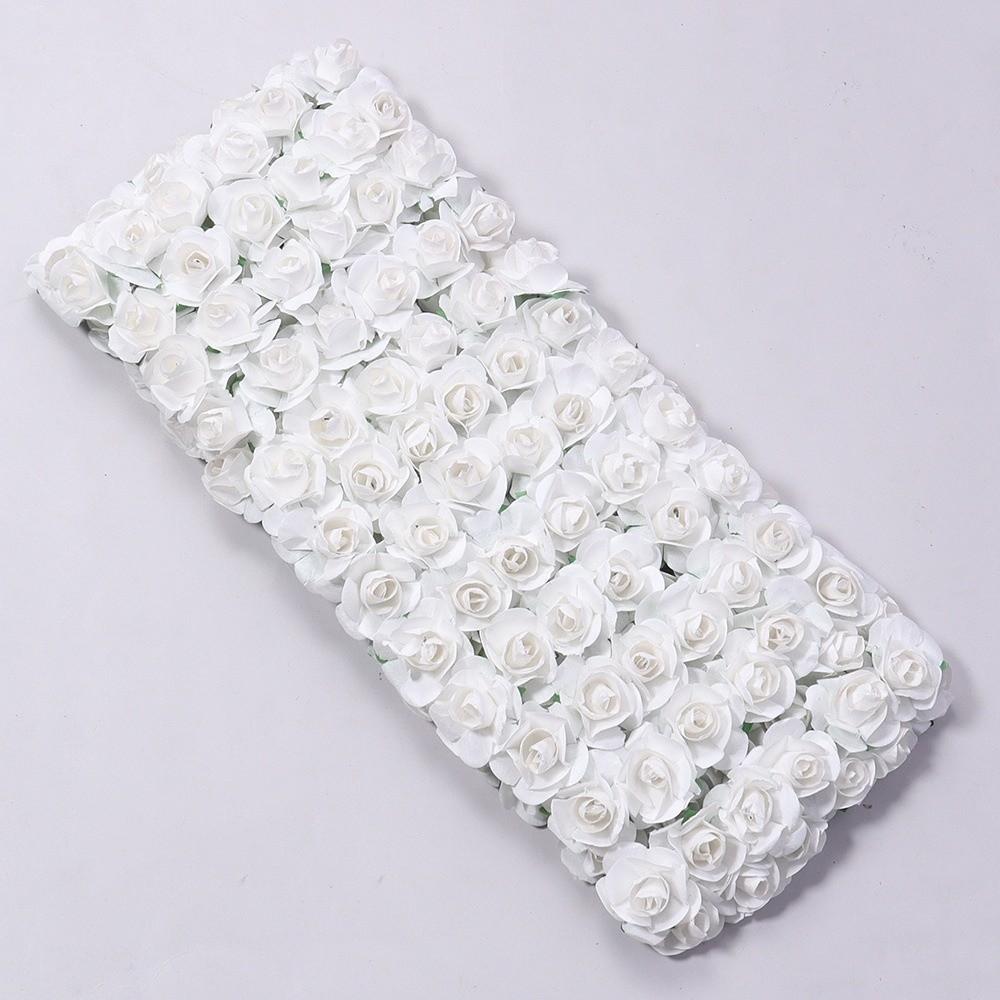 144PCS Mini Fake Flower Bouquet 2CM Paper Rose Bouquet Party Decorations