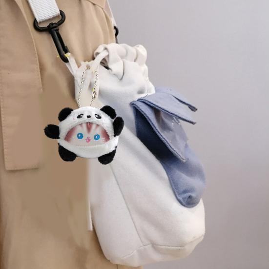 Кошка, плюшевый кролик, медведь с цепочкой из бисера, игрушка-панда, одежда, чучело, плюшевая кукла, брелок «сделай сам», кулон