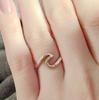 Stainless Steel Sea Gold Rose Gold Silver Color Wave Rings Ocean Surf Finger Jewelry Ocean Surf Ring for Women Surfer Gift