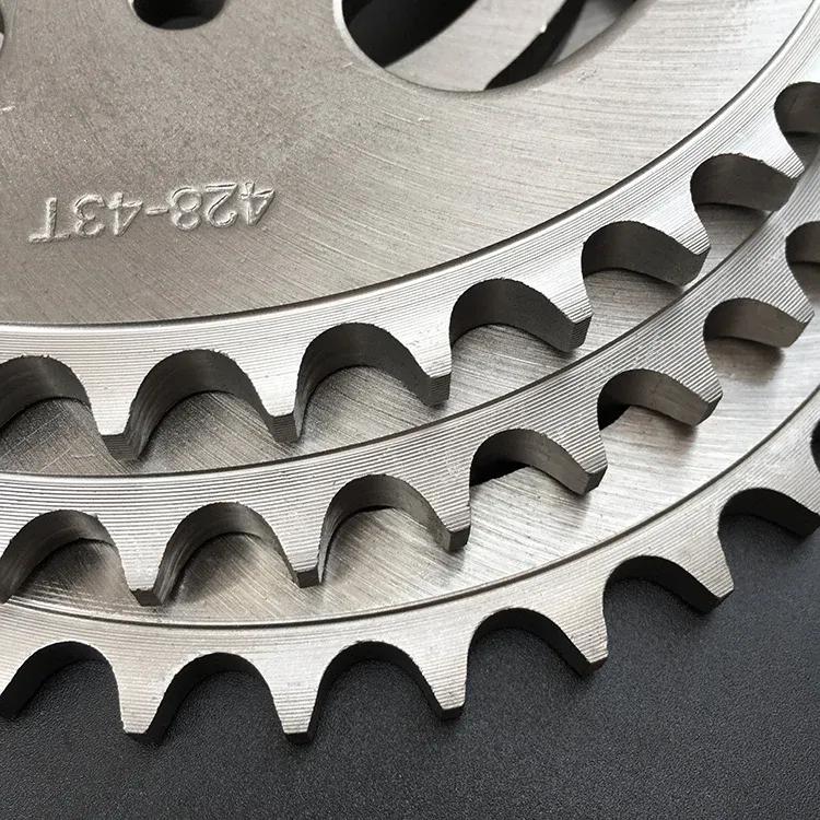 1 шт. Звезда для мотоцикла / Звезда для YBR125 36-49T / Ведущая звезда двигателя 428# 36/39/41/43/45T зубьев / Мотоцикл грязевой