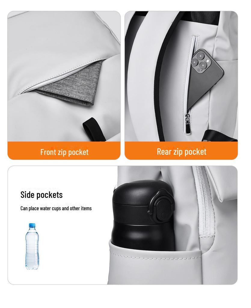 Мужской рюкзак-трансформер с магнитным клапаном для путешествий: Стильный трансграничный дизайн для бизнеса и отдыха.