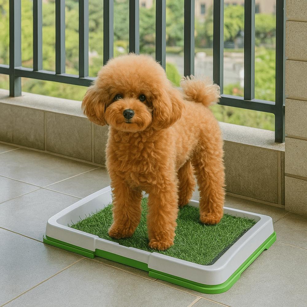 Туалет для собак с защитой от брызг, нескользящий, для приучения питомцев к туалету, коврик из искусственной травы для мочеиспускания, для помещения