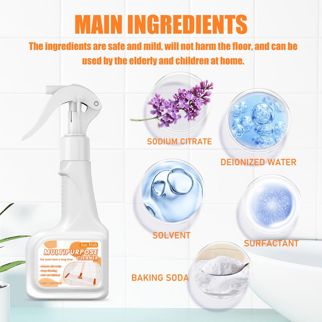 JUE-FISH Деревянная мебель Полы из старой древесины Функциональное мощное пятновыводитель Чистящее средство решает проблему масляных пятен и обновляет мебель