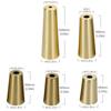 Furniture Iron Foot Cover Copper Tip Brushed Brass Table Chair Cylinder/Conical Cap Protector Bottom Safety Mat Bottom Safe Pad