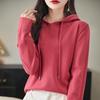 2024 Autumn Women's Knit Hoodie Pullover & Cardigan Sweater Loose Top