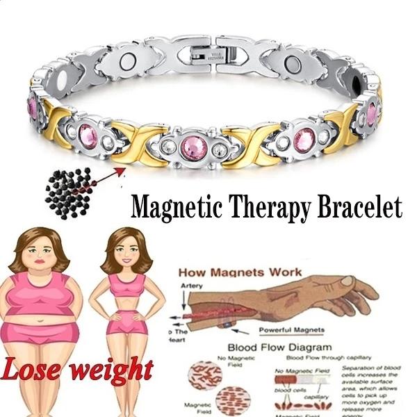 Trendy 3 Colors Energy Magnets Jewelry Slimming Bangle Bracelets Twisted Magnetic Therapy Bracelet Healthcare