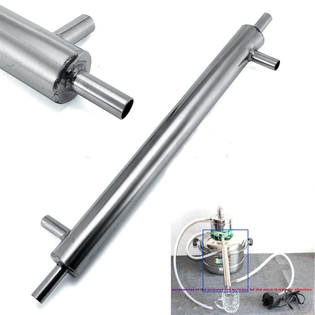 Stainless Steel External Cooling Pipe Tube Distiller Condenser for Brewery 16''