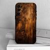 N-Натуральное дерево Чехол для телефона Черный Силикон Мягкий Для Samsung S25,S24,S21,S22,S23,S30,Ultra,S20,Plus,Fe,Lite