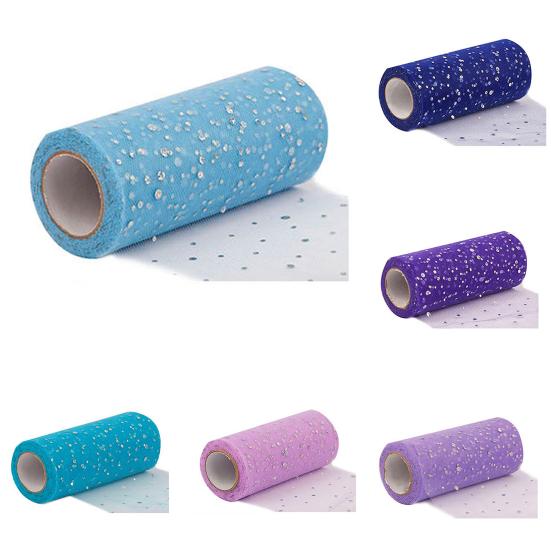 Блестящая универсальная упаковочная лента, полезная, изысканная работа, рулон тюля