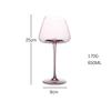 2 Pieces Wine Glass Handmade Red Wine Glass Art Big Belly Tasting Cup Ultra-Thin Crystal Burgundy Bordeaux Goblet Glass Glasses