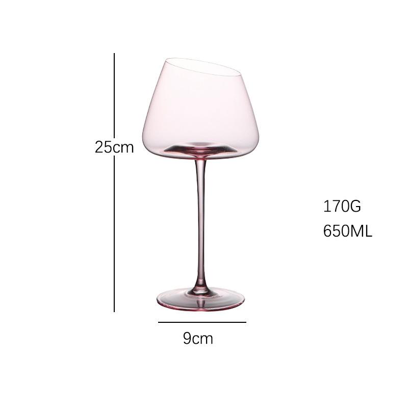 2 Pieces Wine Glass Handmade Red Wine Glass Art Big Belly Tasting Cup Ultra-Thin Crystal Burgundy Bordeaux Goblet Glass Glasses