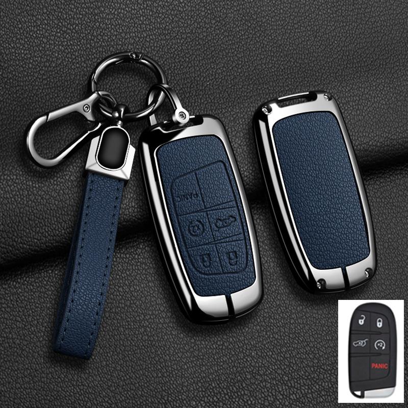 Автомобильный чехол-брелок из цинкового сплава Подходит для Jeep Grand Cherokee Wk2 Kl Wrangler Jk Jl Mp Patriot Renegade Commander Compass 4 5 Кнопок Брелок