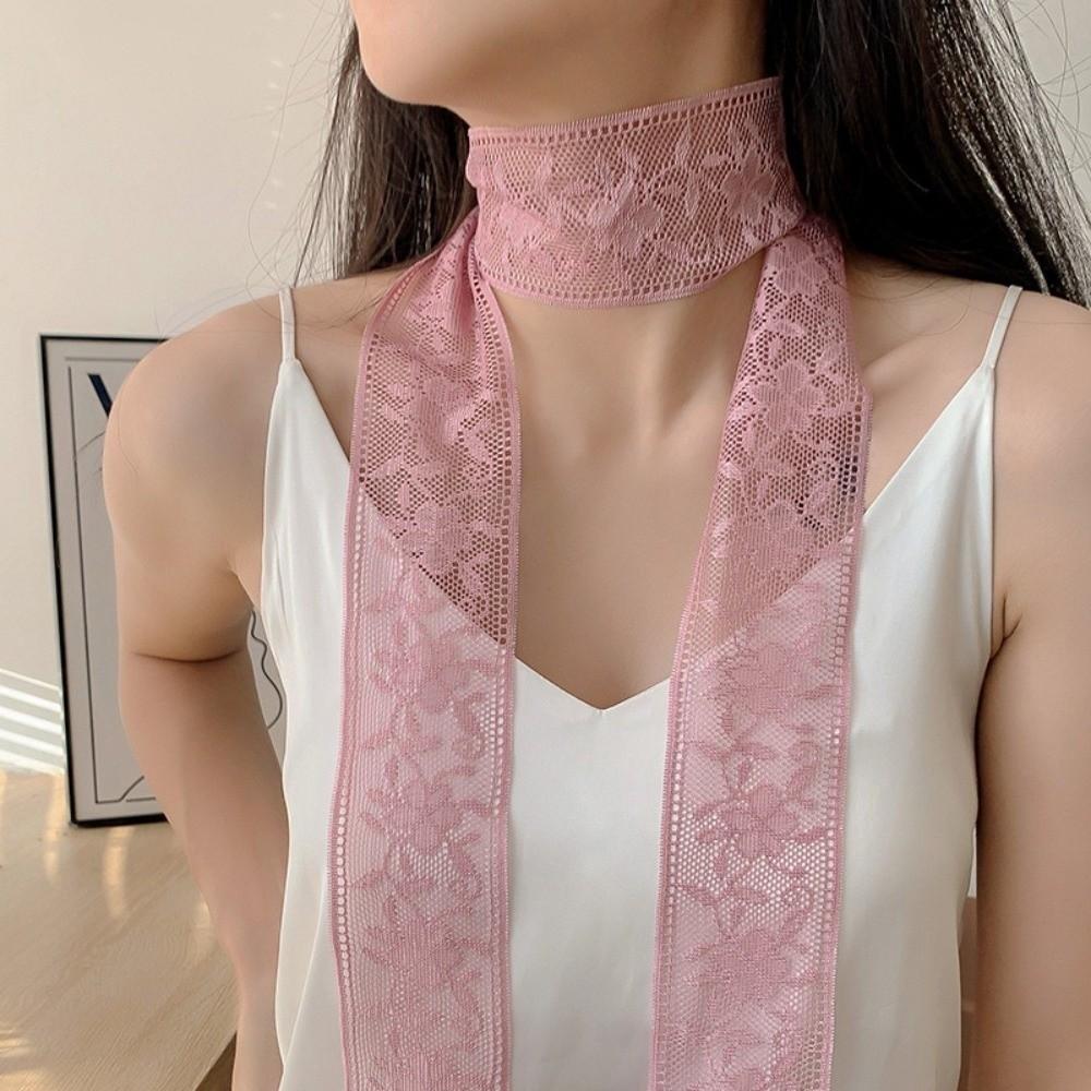 Soft Evening Party Scarves Thin Lace Neck Strap Elegant Neckerchief  Dress Decoration