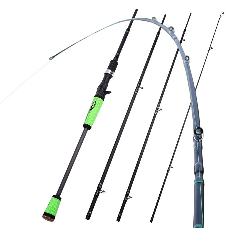 Комбинированные катушки для удочек для наживки с 4-секционными удилищами для наживки, 12 + 1BB, набор для кастинговой катушки