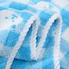Towel New Jacquard Coral Fleece Bear Plaid Bath Towel Household Adult Children Soft Absorbent Bath Towel