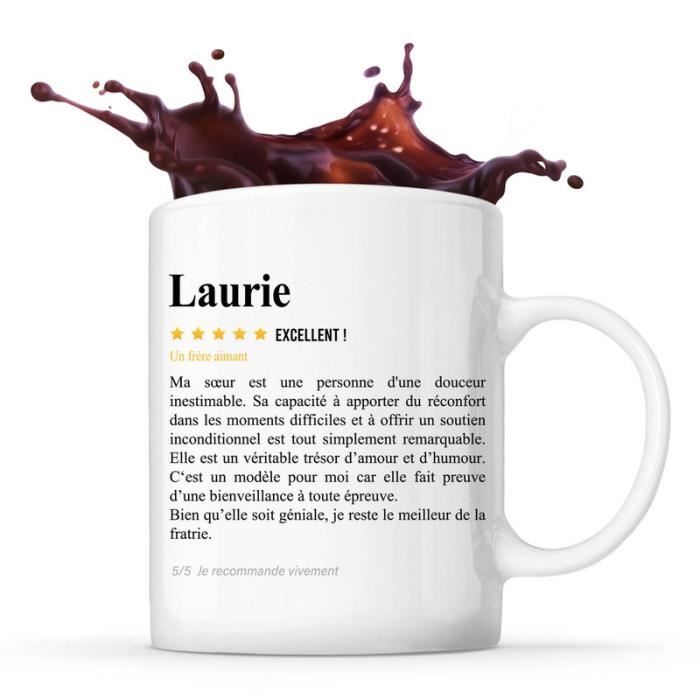 Mug Laurie Avis Frère recommandation | Tasse Famille Cadeau Anniversaire Noël